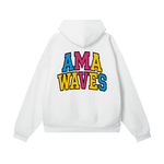 MULTI-COLOR  PIANO X AMA WAVES HEAVYWEIGHT HIDDEN POCKET HOODIE