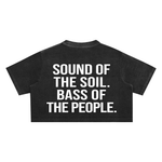 AFRO HOUSE SNOW-WASHED CROP TOP