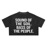 AFRO HOUSE SNOW-WASHED CROP TOP