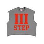 III STEP FRENCH TERRY BOXY TANK TOP