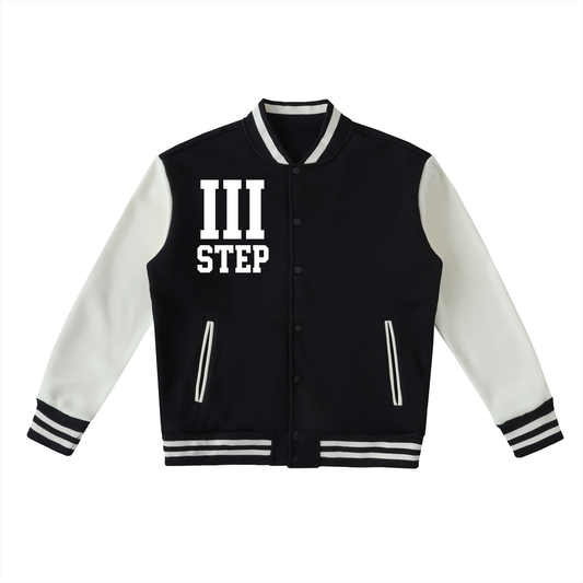 III STEP VARSITY JACKET- TWO-TONE FLEECE
