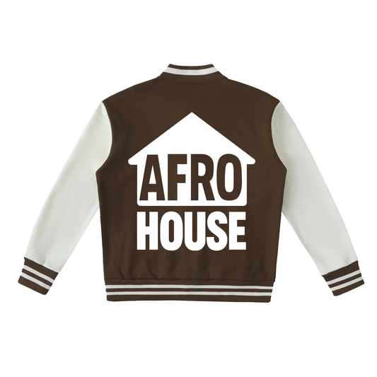 AFRO HOUSE VARSITY JACKET -TWO TONED FLEECE