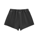 AFRO HOUSE WOMEN'S SNOW WASH DRAWSTRING SHORTS