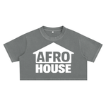 AFRO HOUSE SNOW-WASHED CROP TOP