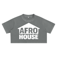 AFRO HOUSE SNOW-WASHED CROP TOP