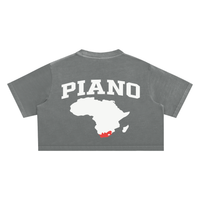 AMAPIANO SNOW WASH OVERSIZED CROP TOP