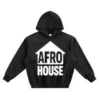 AFRO HOUSE FLOW FREQUENCY FLEECE BOXY HOODIE