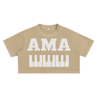 AMAPIANO SNOW WASH OVERSIZED CROP TOP