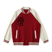 LOG DRUM LIFE VARSITY JACKET – TWO TONED FLEECE