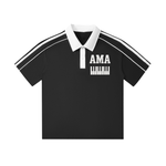 AMAPIANO CONTRAST COLLAR POLO SHIRT