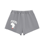 AMAPIANO SNOW WASH EDGE DRAWSTRING SHORTS