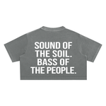 AFRO HOUSE SNOW-WASHED CROP TOP
