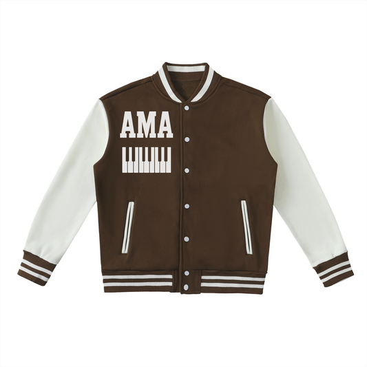 AMAPIANO VARSITY JACKET - TWO TONED FLEECE