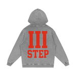III STEP OVERSIZED ACID WASH HOODIE
