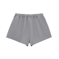 AFRO HOUSE WOMEN'S SNOW WASH DRAWSTRING SHORTS