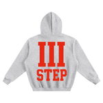 III STEP OVERSIZED BOXY FLEECE HOODIE