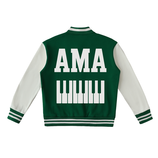 AMAPIANO VARSITY JACKET - TWO TONED FLEECE
