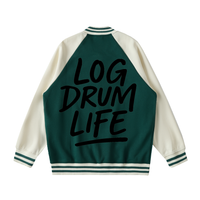 LOG DRUM LIFE VARSITY JACKET – TWO TONED FLEECE