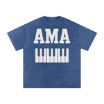 AMAPIANO ACID WASH OVERSIZED  T-SHIRT
