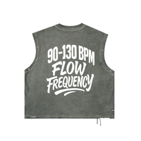 AFRO HOUSE DISTRESSED GROMMET TANK
