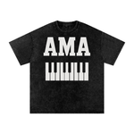 AMAPIANO ACID WASH OVERSIZED  T-SHIRT
