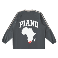 AMAPIANO COLOR-BLOCK V-NECK LONG SLEEVE