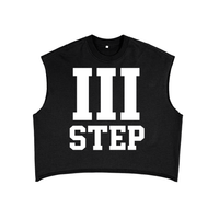 III STEP FRENCH TERRY BOXY TANK TOP