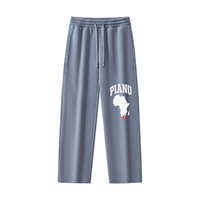PIANO FRAYED ENZYME WASH FLEECE SWEATPANTS