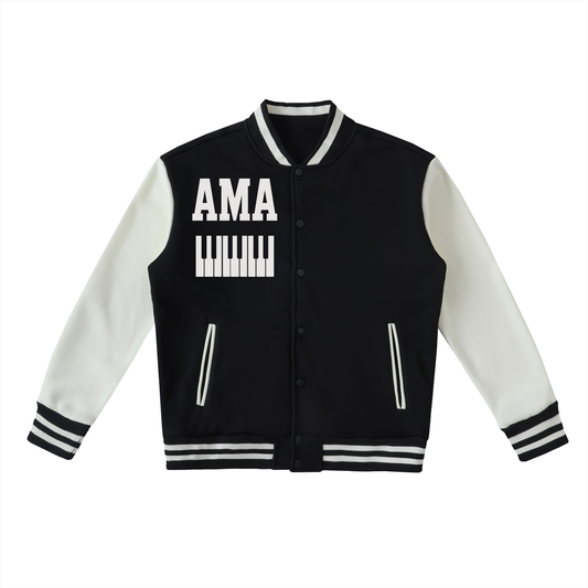 AMAPIANO VARSITY JACKET - TWO TONED FLEECE