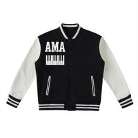 AMAPIANO VARSITY JACKET - TWO TONED FLEECE