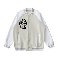 LOG DRUM LIFE VARSITY JACKET – TWO TONED FLEECE