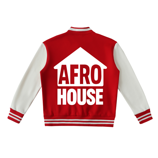 AFRO HOUSE VARSITY JACKET -TWO TONED FLEECE