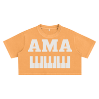 AMAPIANO SNOW WASH OVERSIZED CROP TOP