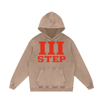 III STEP OVERSIZED ACID WASH HOODIE