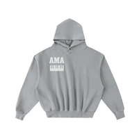 AMAPIANO FRAYED ENZYME WASH FLEECE HOODIE