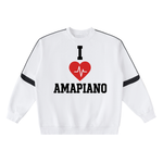I ❤️ AMAPIANO / LOG DRUM LIFE OVERSIZED SWEATSHIRT