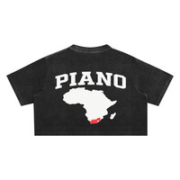 AMAPIANO SNOW WASH OVERSIZED CROP TOP