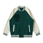 LOG DRUM LIFE VARSITY JACKET – TWO TONED FLEECE