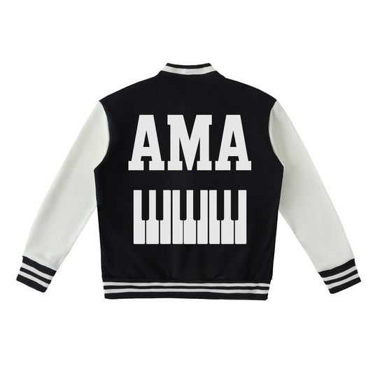 AMAPIANO VARSITY JACKET - TWO TONED FLEECE