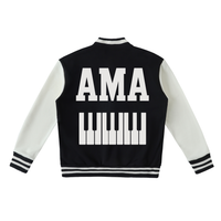 AMAPIANO VARSITY JACKET - TWO TONED FLEECE