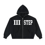 III STEP x PIANO HEAVYWEIGHT BOXY ZIP HOODIE