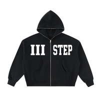 III STEP x PIANO HEAVYWEIGHT BOXY ZIP HOODIE