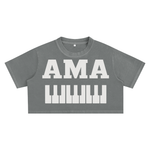 AMAPIANO SNOW WASH OVERSIZED CROP TOP