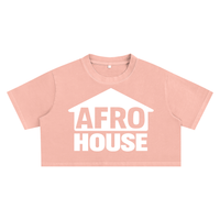 AFRO HOUSE SNOW-WASHED CROP TOP