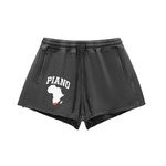 AMAPIANO SNOW WASH RAW EDGE SHORTS