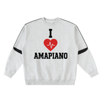I ❤️ AMAPIANO / LOG DRUM LIFE OVERSIZED SWEATSHIRT