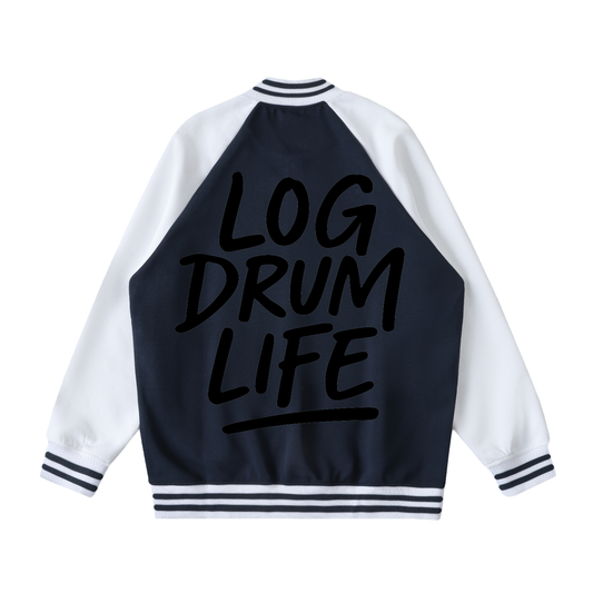 LOG DRUM LIFE VARSITY JACKET – TWO TONED FLEECE