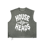HOUSE DISTRESSED GROMMET EYELET TANK TOP