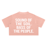 AFRO HOUSE SNOW-WASHED CROP TOP