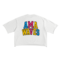 GQOM x AMAWAVES FRENCH TERRY RAW EDGE TEE